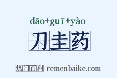 刀圭药是什么意思的图片